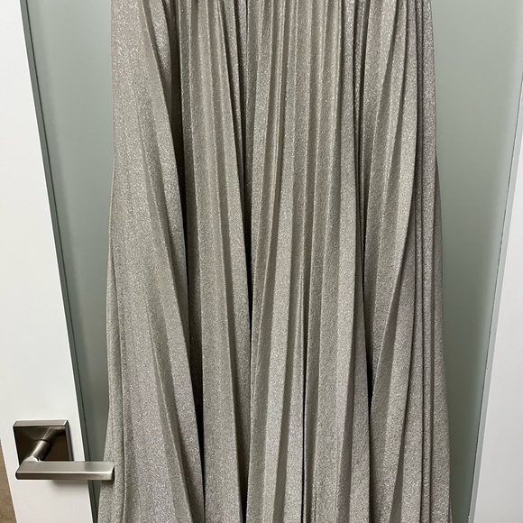 NWT Elevenses for Anthropologie Shimmering Party Dress! Sz 8 Champagne color - Picture 8 of 12